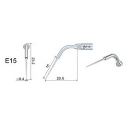 Insert E15 pour Endodontie compatible EMS